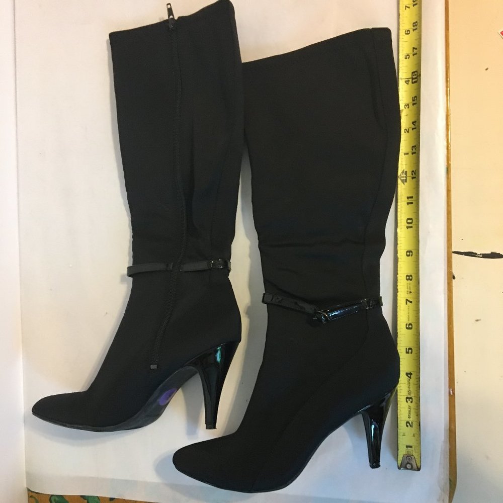Nine West Black Heeled Boots 8 1/2